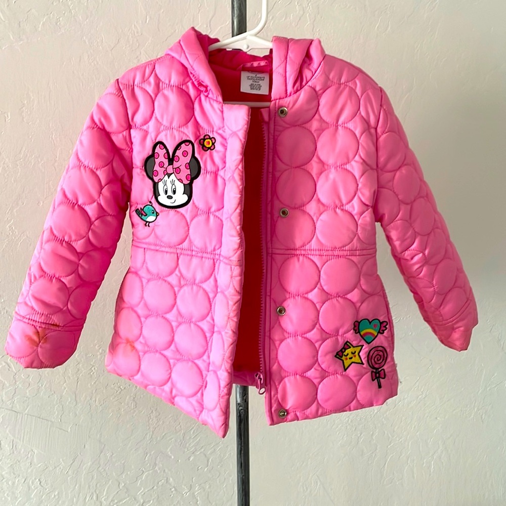 Disney Minnie Mouse jacket, size: 4, pink, used once